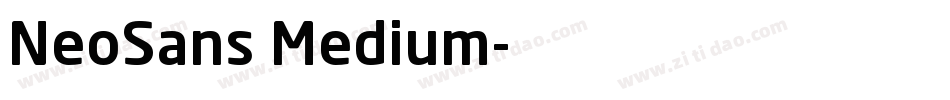 NeoSans Medium字体转换